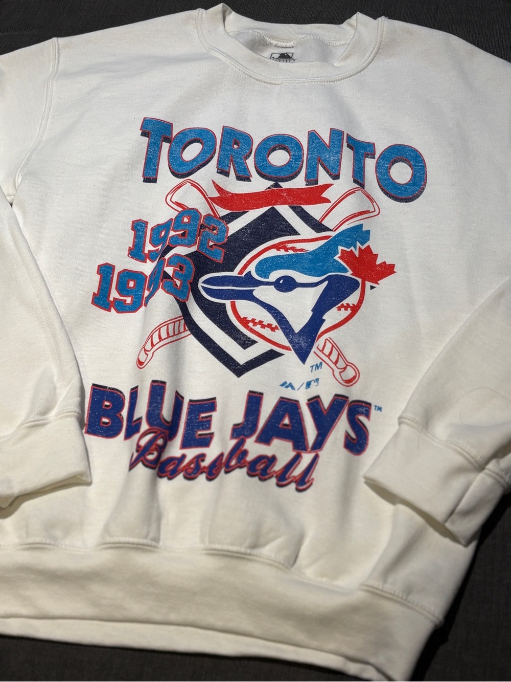 MLB Toronto Blue Jays White Crewneck Shirt